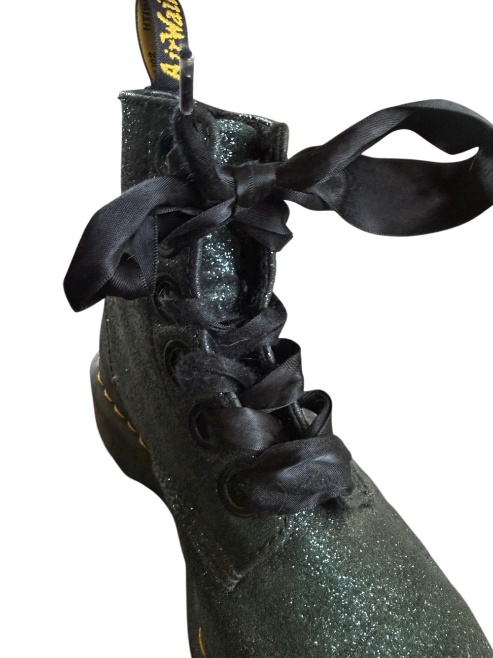 Dr. Marten’s Womens Molly Glitter Sparkle Platform Chunky Combat Boots Size 8 - Picture 10 of 13